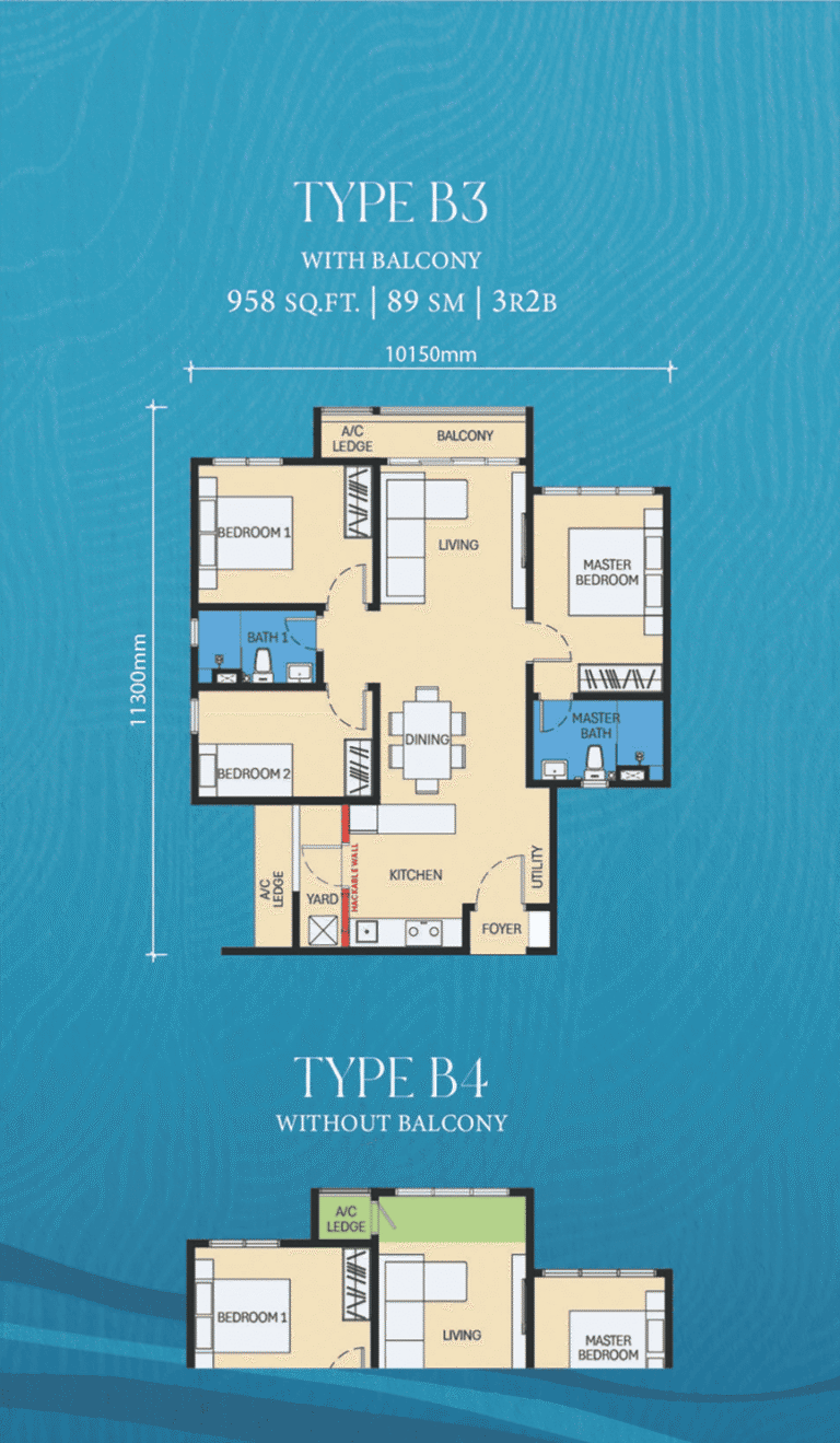 D'Evia Room Type B3/B4