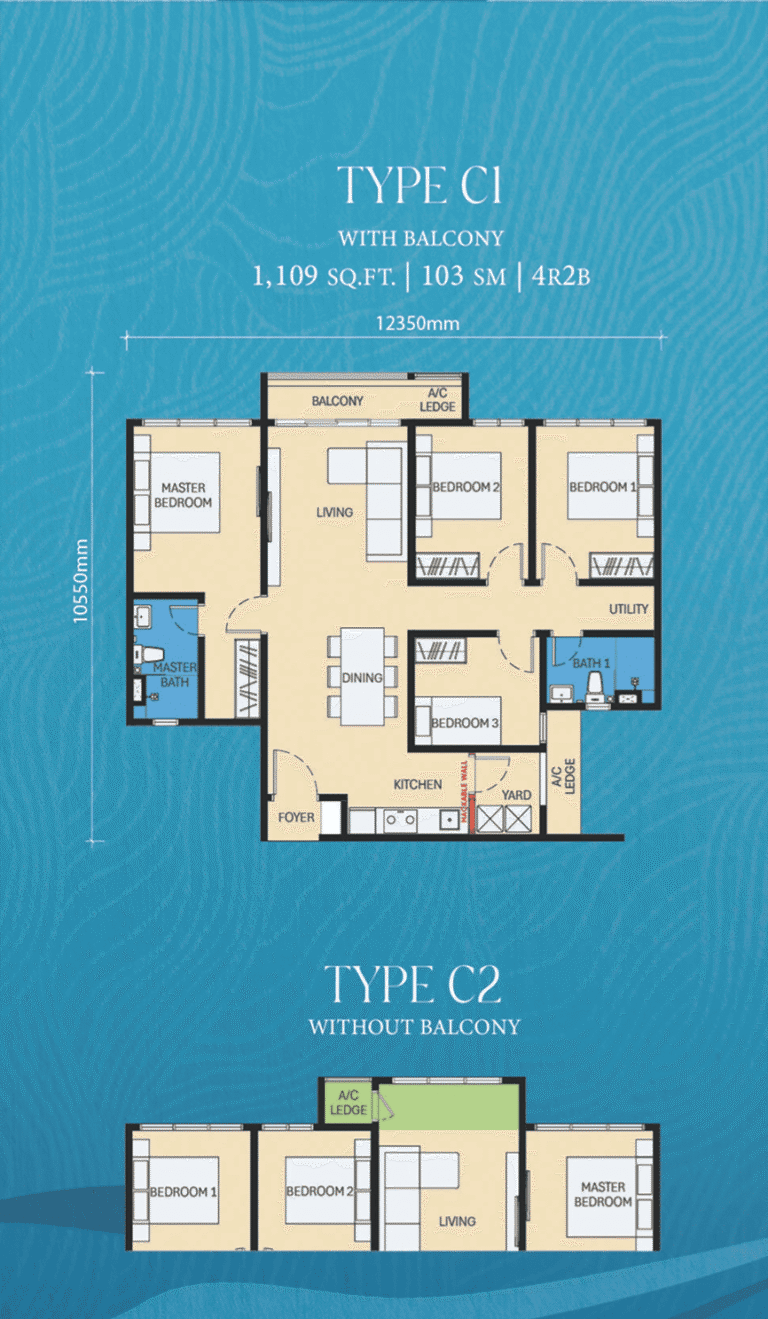 D'Evia Room Type C1/C2